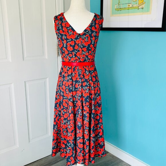 NEW with TAGS Eva Franco Zinta Dress in Red Poppy (size 2) - Picture 5 of 15